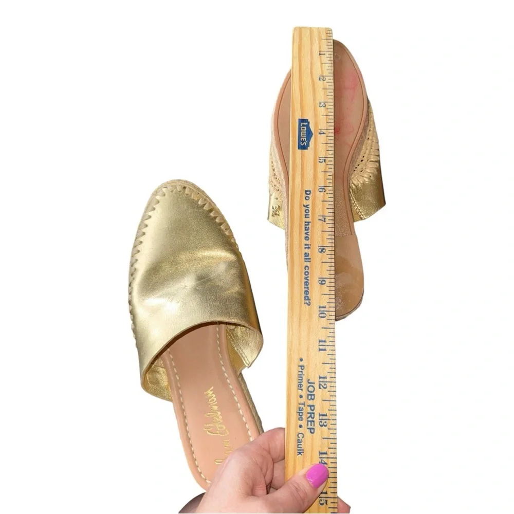 Sam Edelman Austin Mule in Gold Metallic Leather 7 - Picture 10 of 13